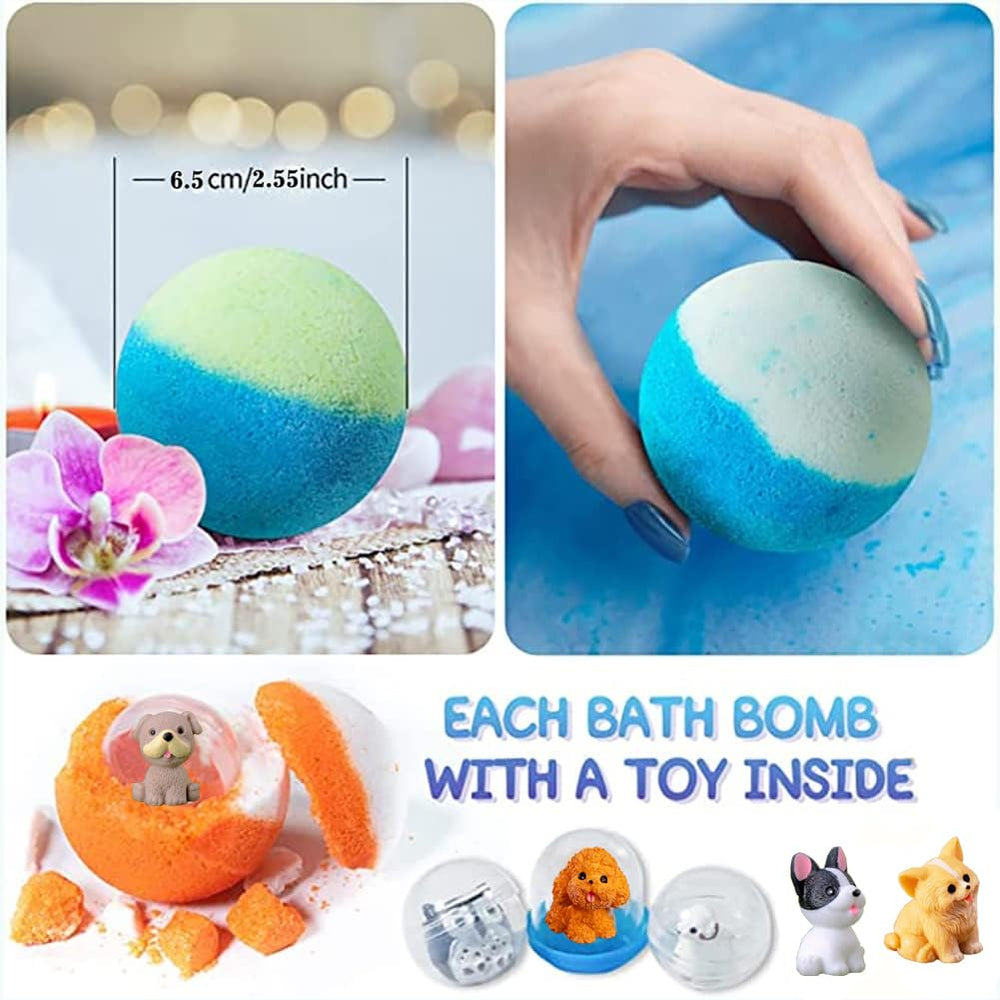 Kottke bath bombs reveal surprise puppy dolls inside during bath time