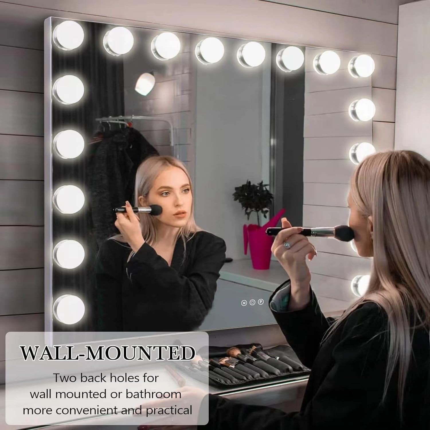Kottova vanity mirror color temperature options with white, natural, and warm tones