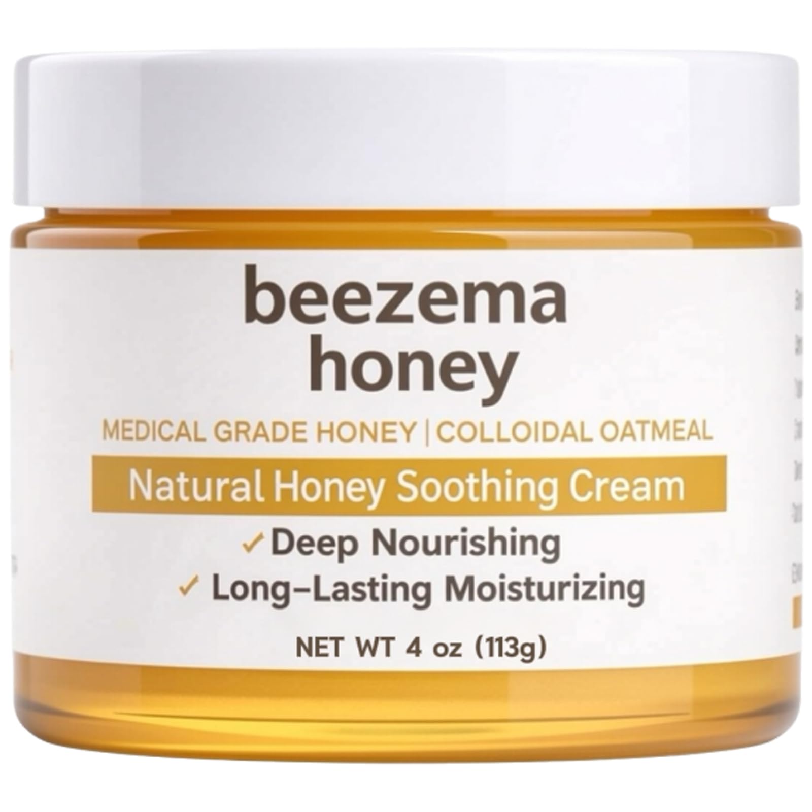 KOVGOCY Beezema honey cream jar for daily hydration of dry skin.