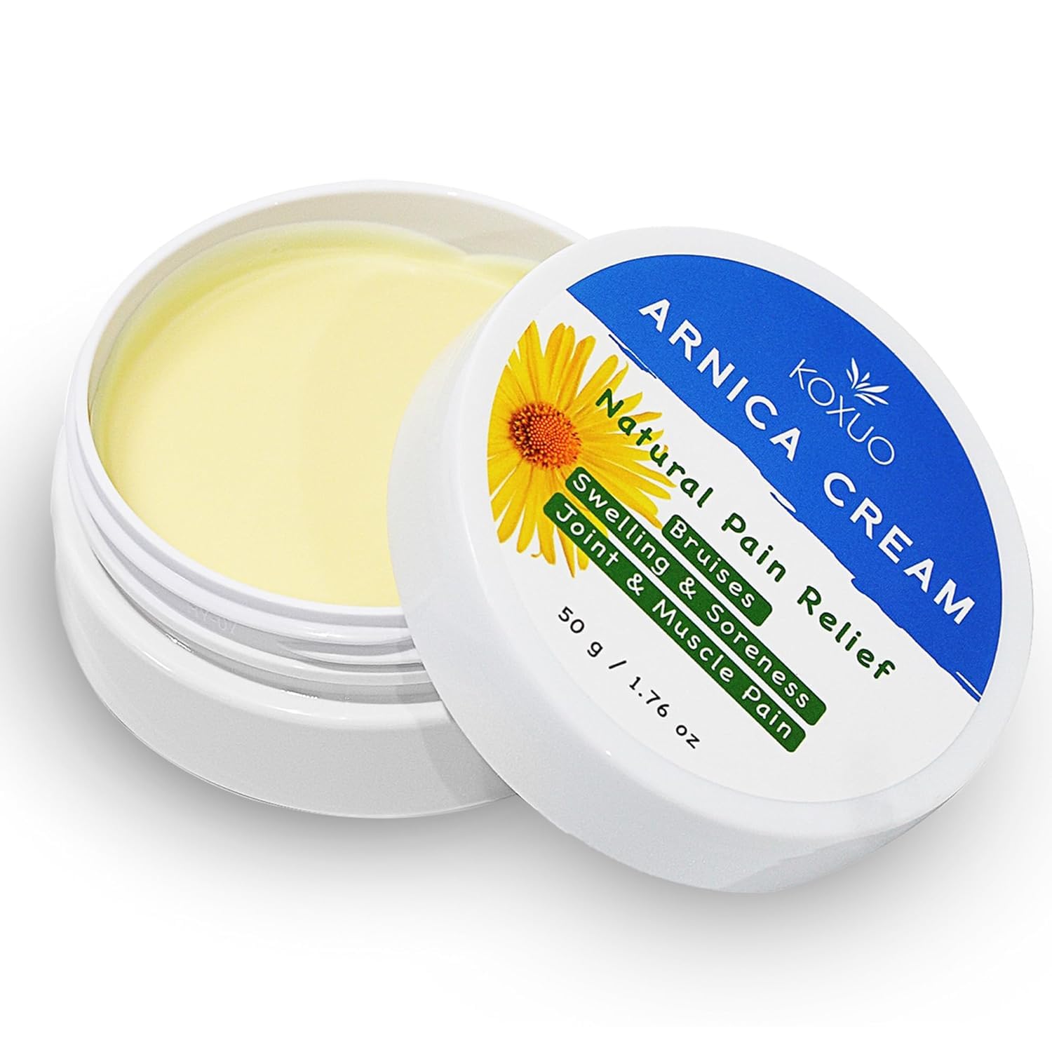 KOXUO Arnica Cream face-and-body usage for soothing skin comfort.