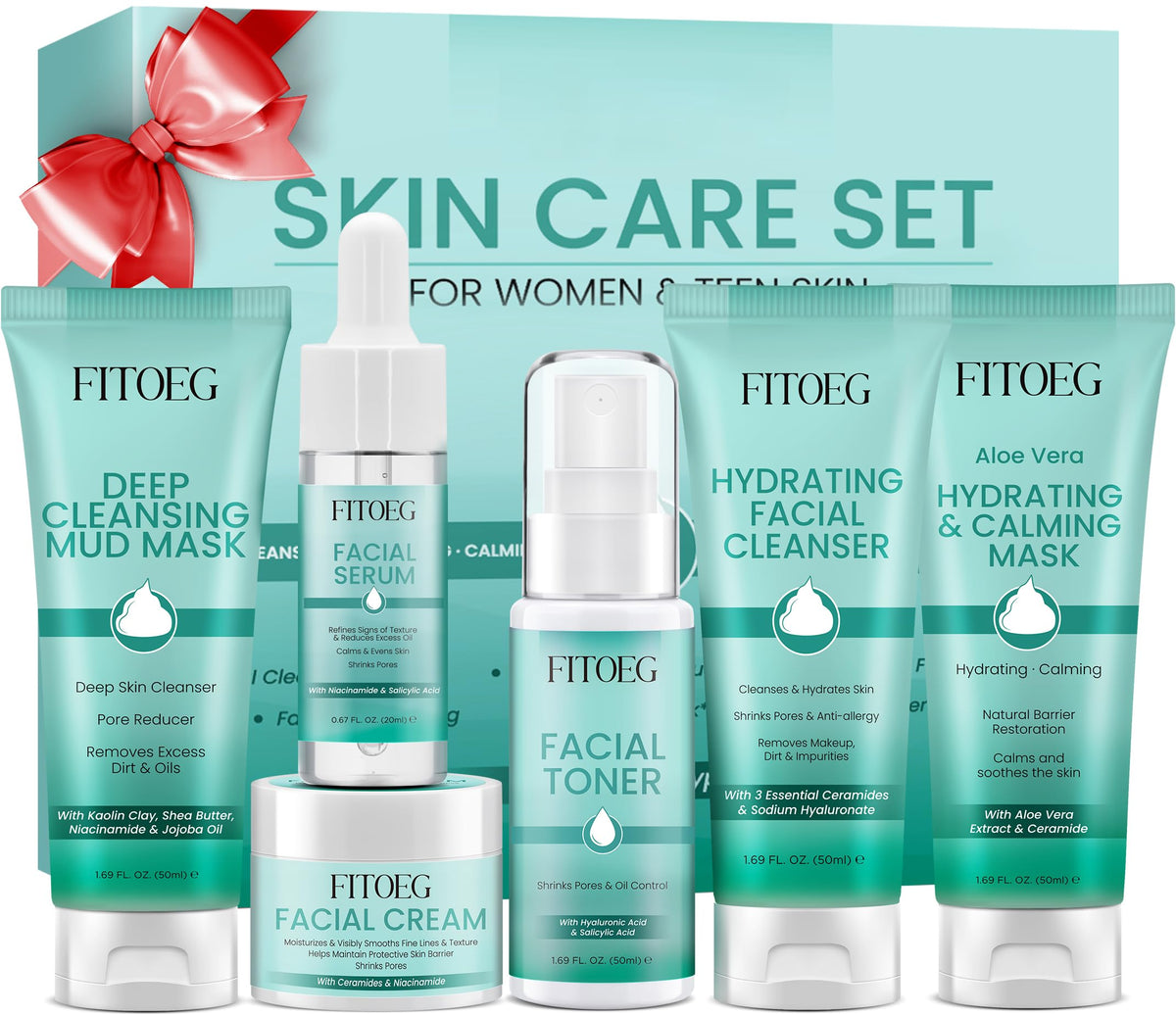 Koxvic Skin Care Set cleanser purifies while keeping skin hydrated for daily freshness.