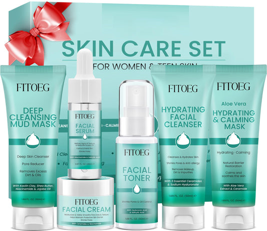 Koxvic Skin Care Set cleanser purifies while keeping skin hydrated for daily freshness.