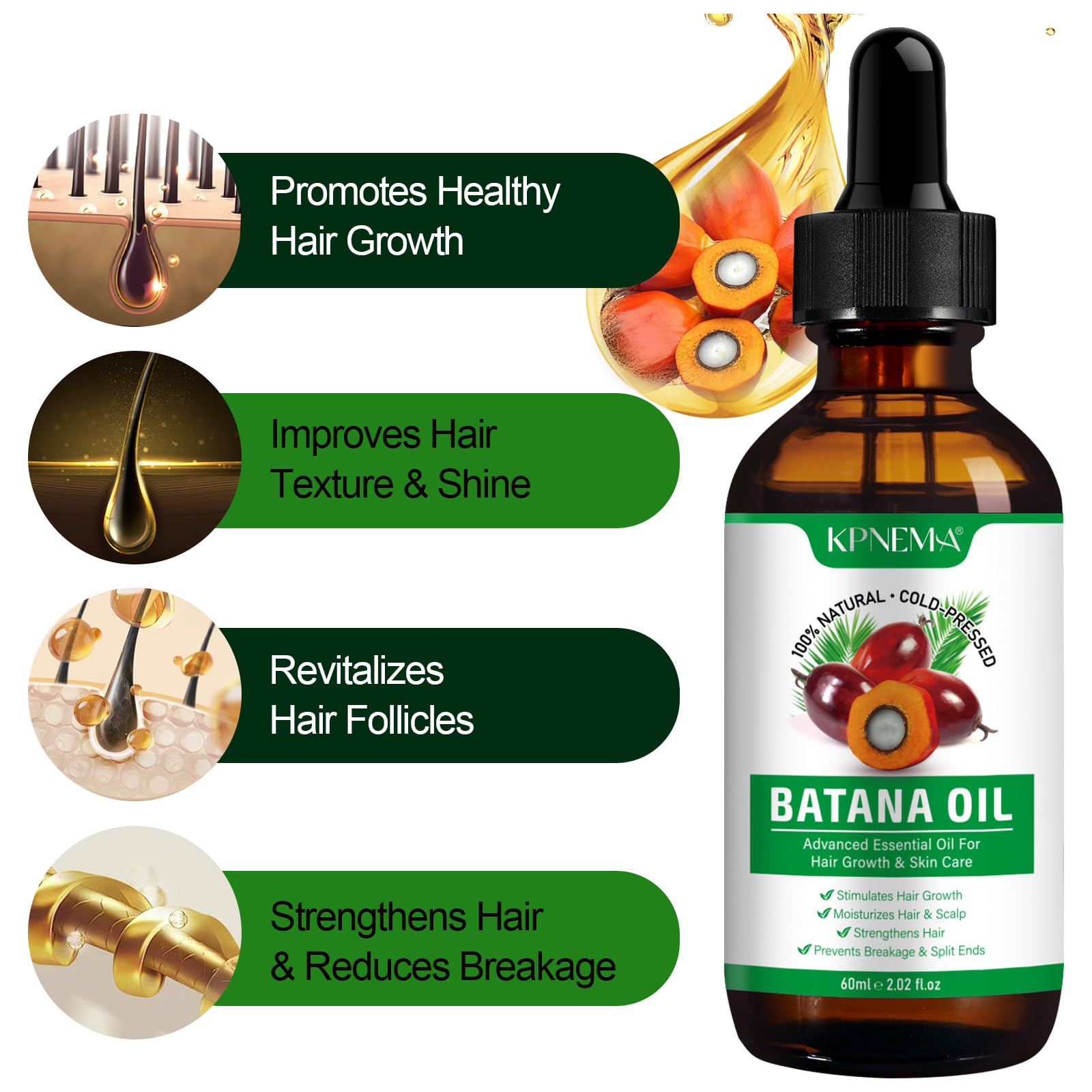 KPNEMA Batana Oil on-hand demonstrates nourishing texture