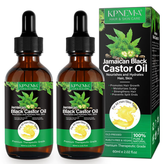 KPNEMA Jamaican Black Castor Oil bottle for hair growth and moisture