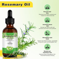 KPNEMA rosemary oil on hair strands showing nourishment