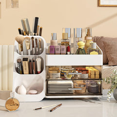 KQJS clear acrylic drawer enhances visibility on the vanity