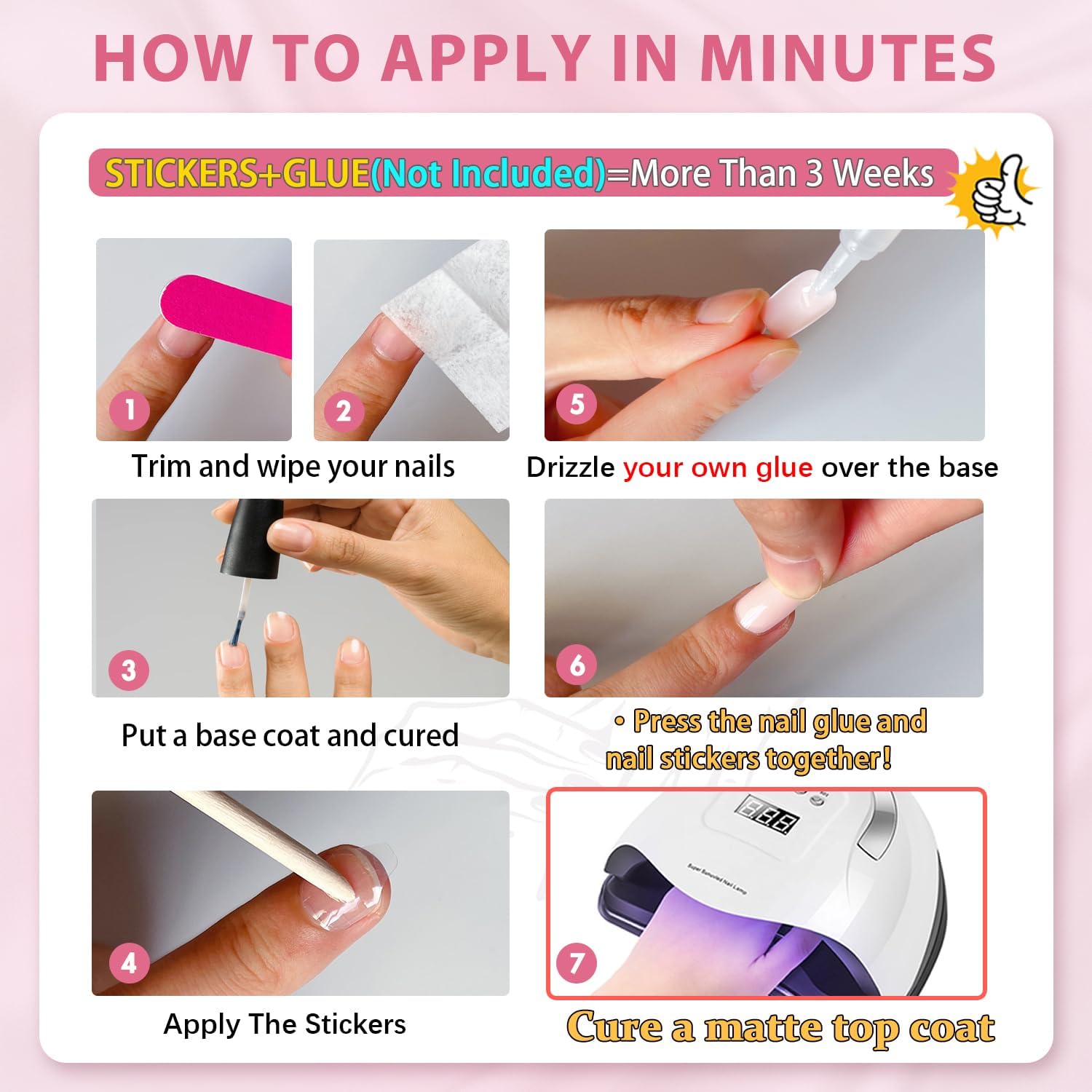KQueenest nail files included for shaping and a salon-like finish.