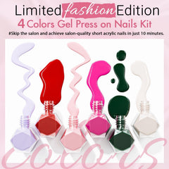 KQueenest press-on nails with sticks and tabs for easy application.