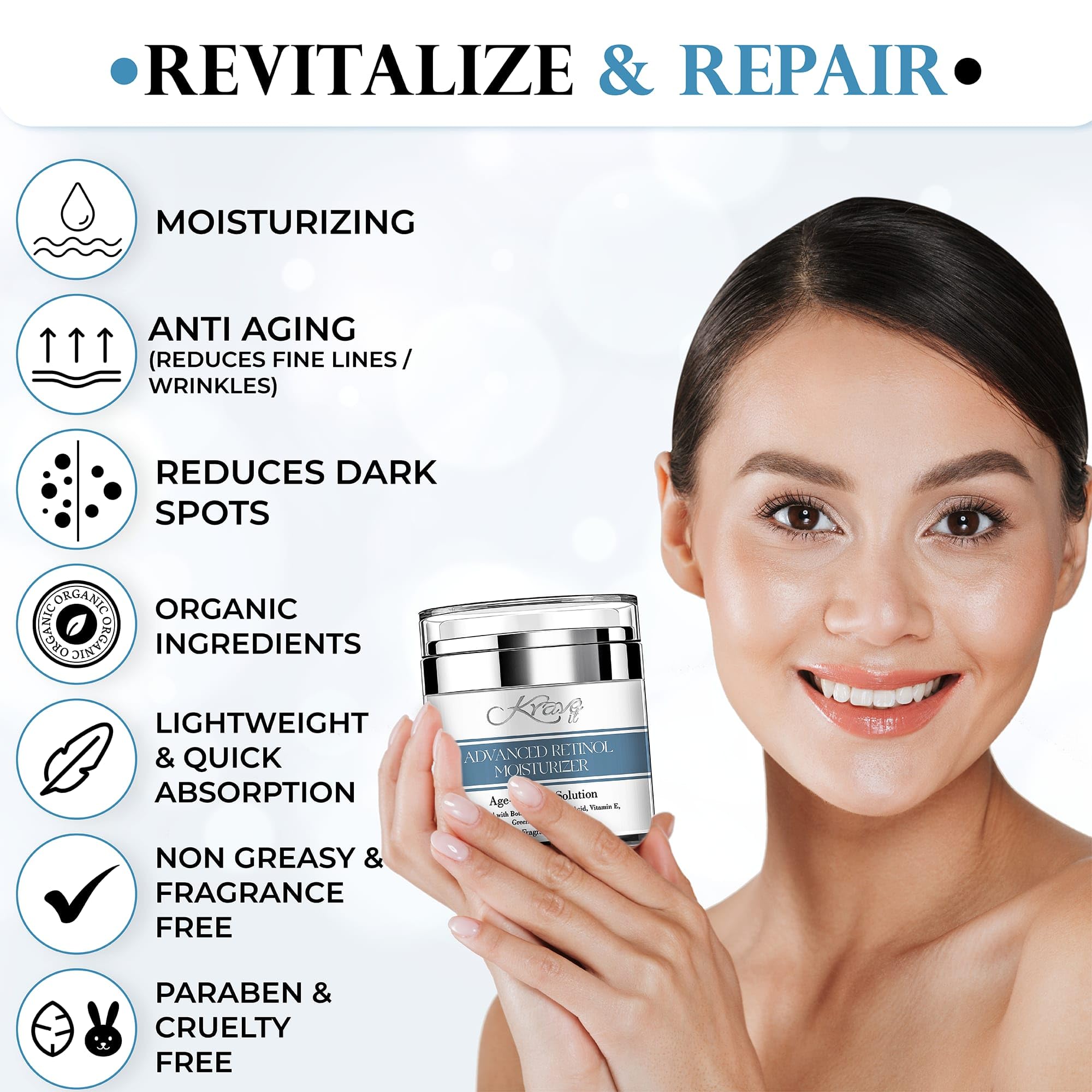 KRAVE IT vitamin E and green tea describe antioxidant support image.