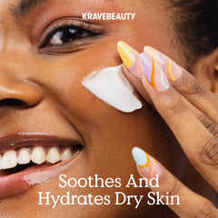 KraveBeauty Oat So Simple Water Cream ingredients highlight soothing hydration and barrier support
