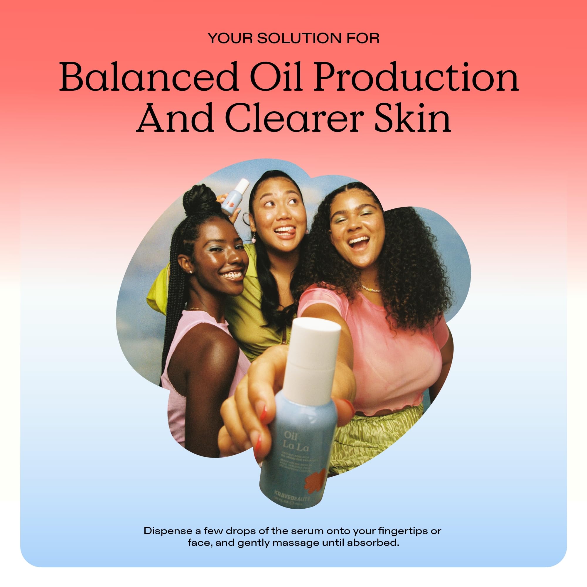 KraveBeauty Oil La La Serum brand story and sustainability label