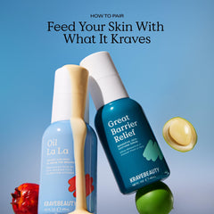KraveBeauty Oil La La Serum eco-friendly packaging emphasis