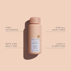 Kristin Ess conditioner pump application on hair strands
