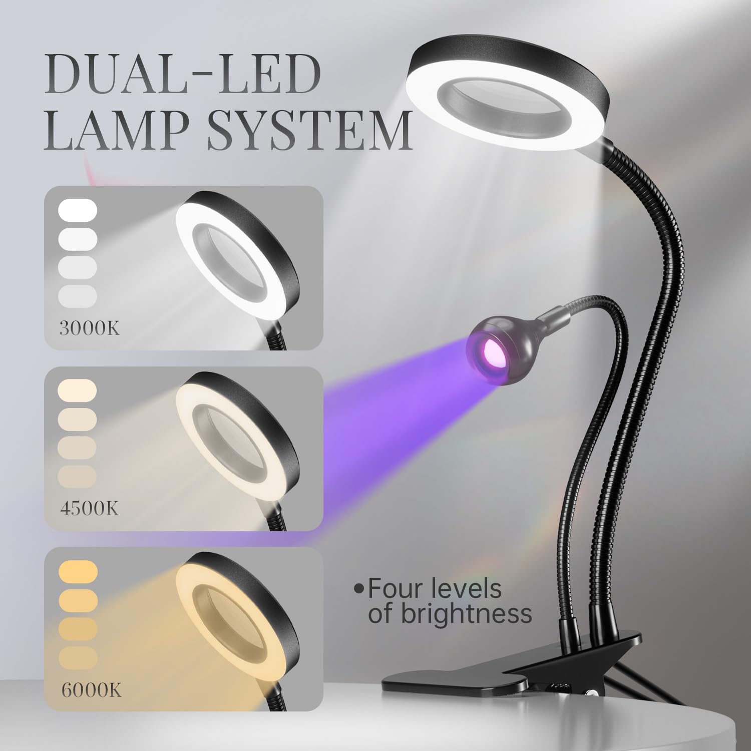 Krofaue fast-curing UV nail lamp with 365nm/395nm LEDs for versatile polishes.