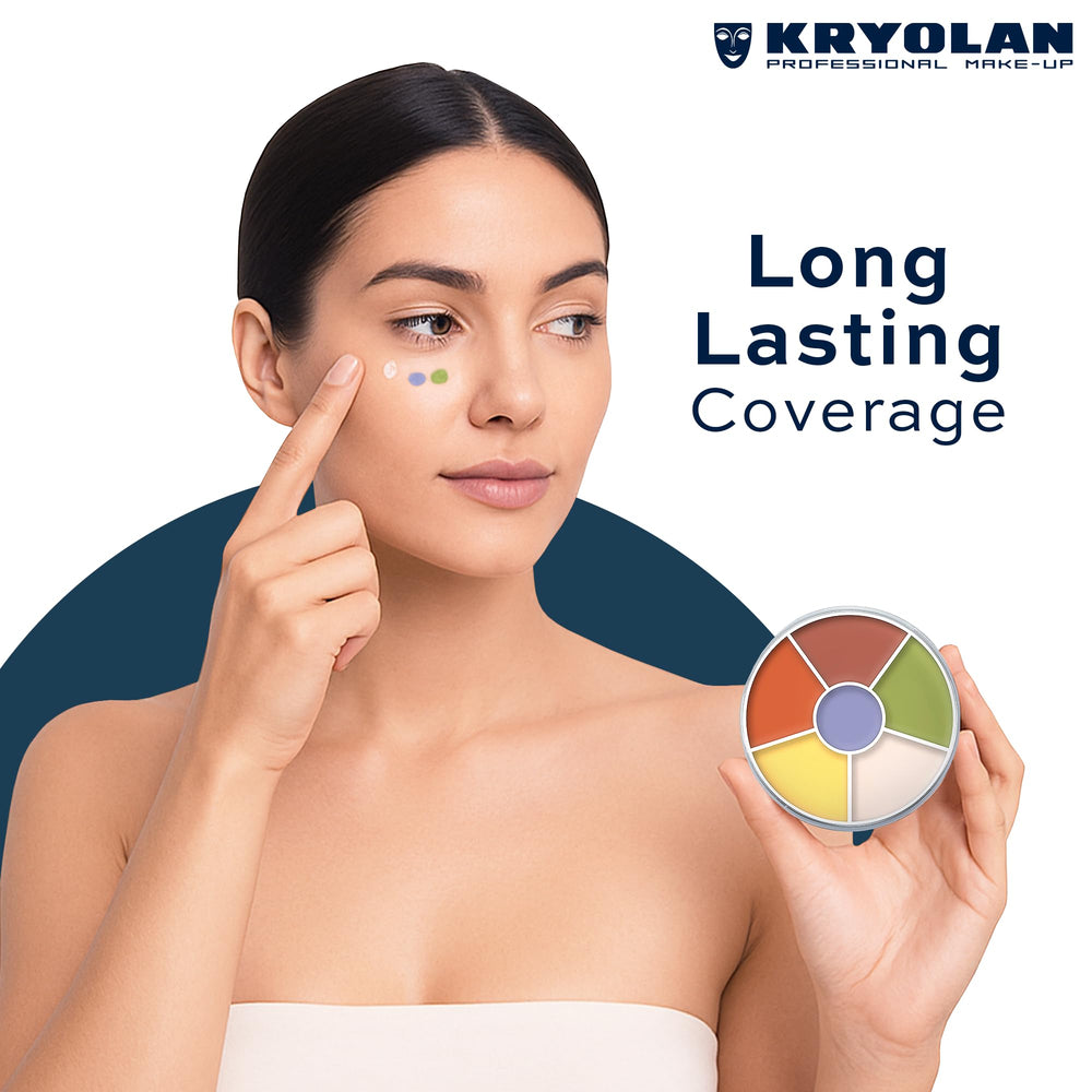 Kryolan Concealer Circle N compact travel-friendly palette for on-the-go makeup.