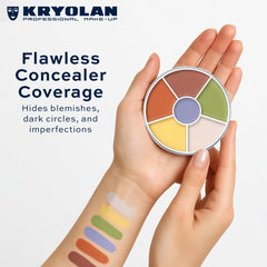Kryolan Concealer Circle N under-eye coverage for brightness.