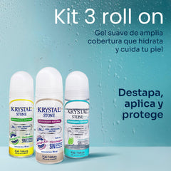 KRYSTAL STONE Eco-friendly packaging highlights vegan and cruelty-free values.