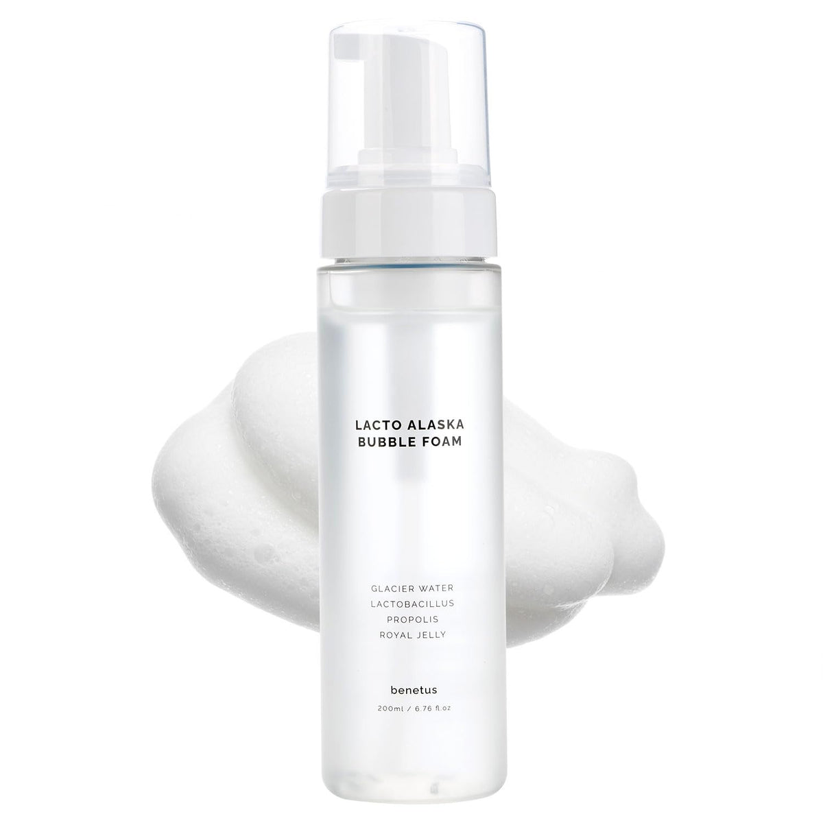 Benetus Lacto Alaska Bubble Foam bottle for easy daily cleansing.