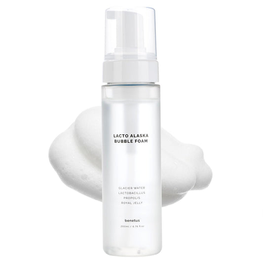 Benetus Lacto Alaska Bubble Foam bottle for easy daily cleansing.