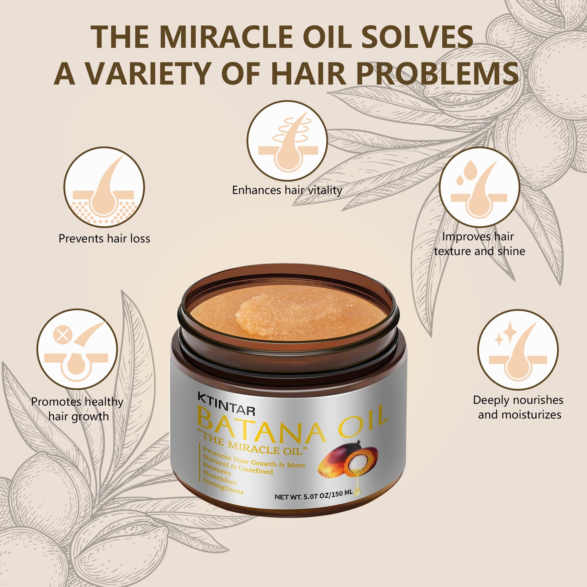Ktintar Batana Oil on scalp massage demonstrates deep hydration.