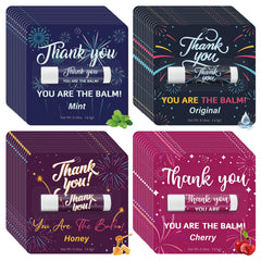 Kuabiz 48-pack lip balm, individually wrapped for easy gifting.