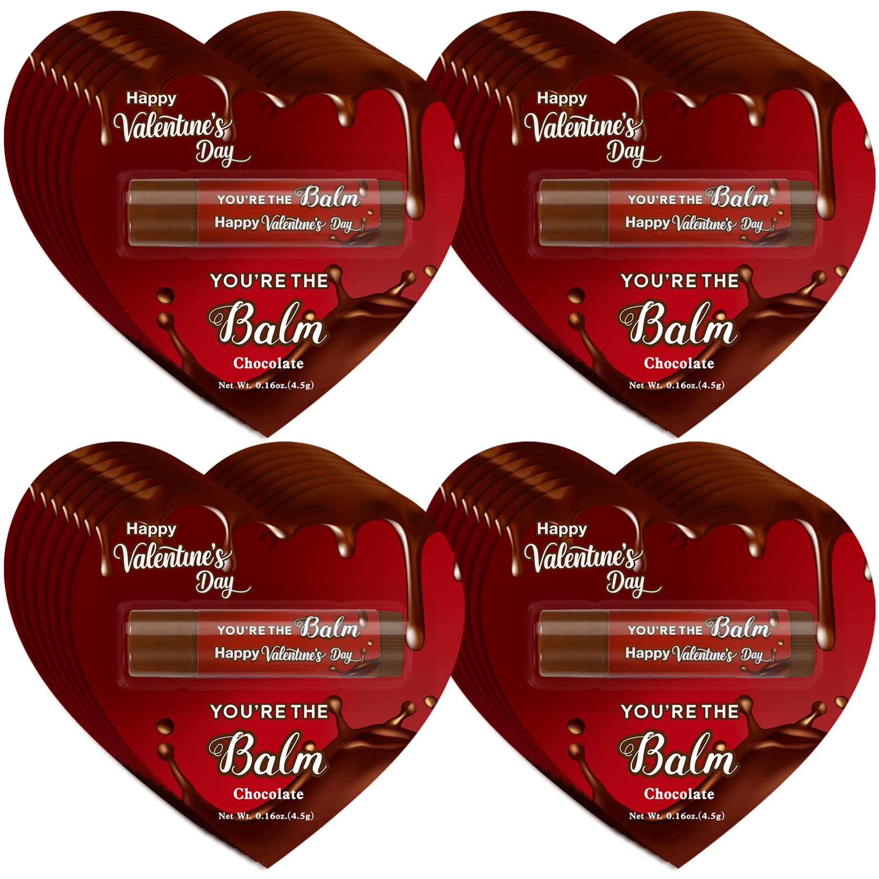 Kuabiz Valentines lip balm 30-pack ready for gifting and sharing joy.
