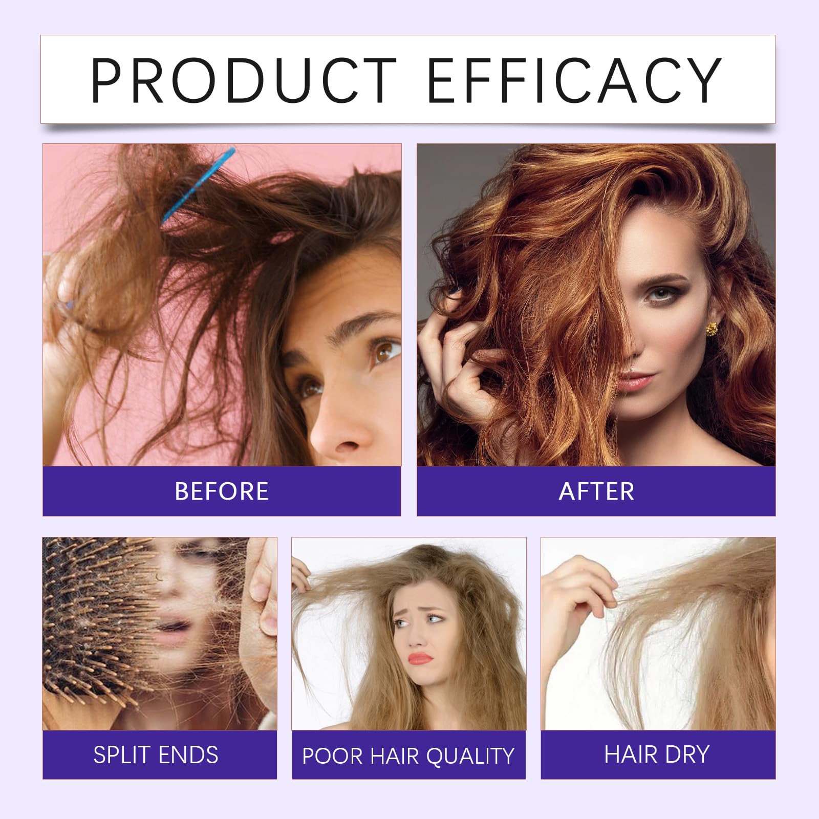 KUHSE Liss Alisado coconut keratin ingredients close-up.