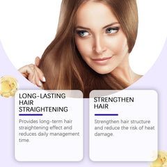 KUHSE Liss Alisado hair with visible shine and luster.