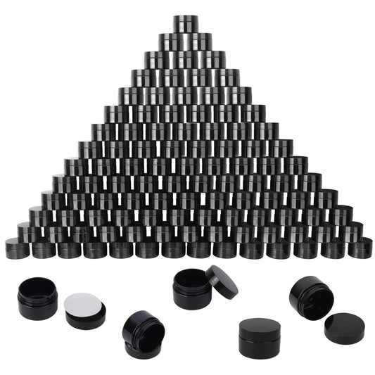 KUKLIPJIM 2oz black jar front view for compact storage