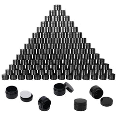 KUKLIPJIM 2oz black jar front view for compact storage