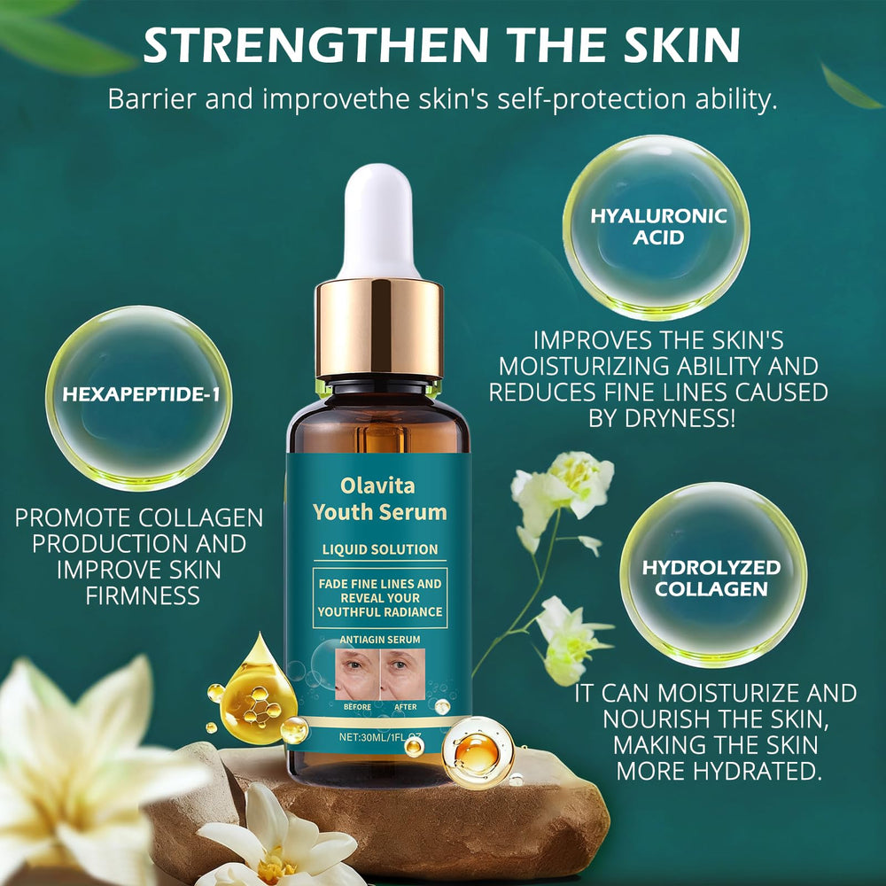 KUKSY Olavita serum texture close-up illustrating deep hydration