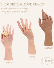 KUMIHO realistic silicone hand suitable for fashion accessories photography and display.