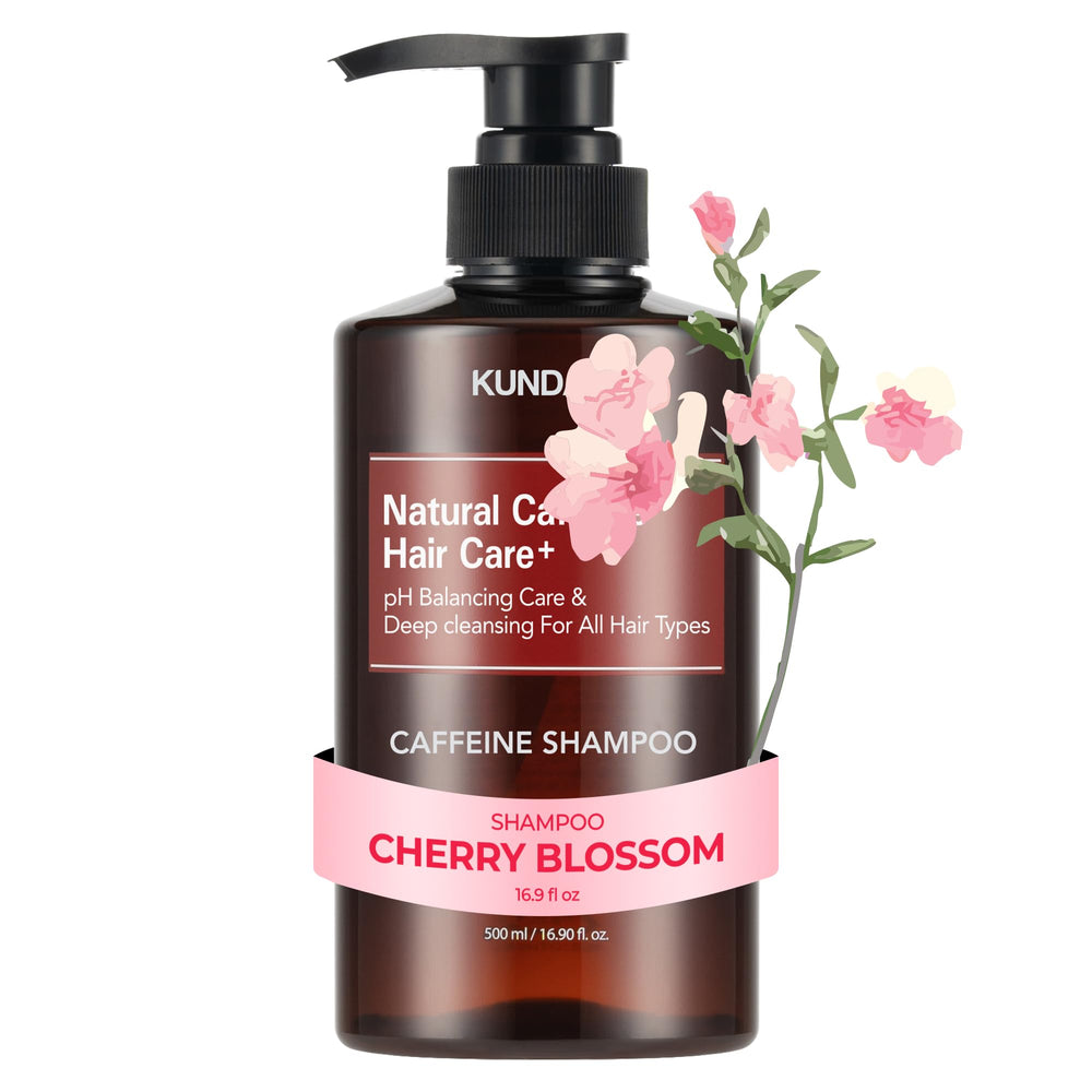 KUNDAL Cherry Blossom bottle for a refreshed scalp and hair routine