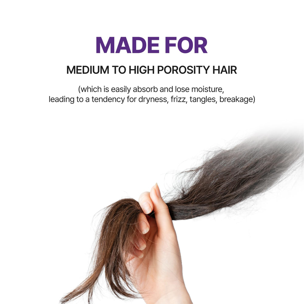 Close-up shows creamy shampoo lather for easy washing.