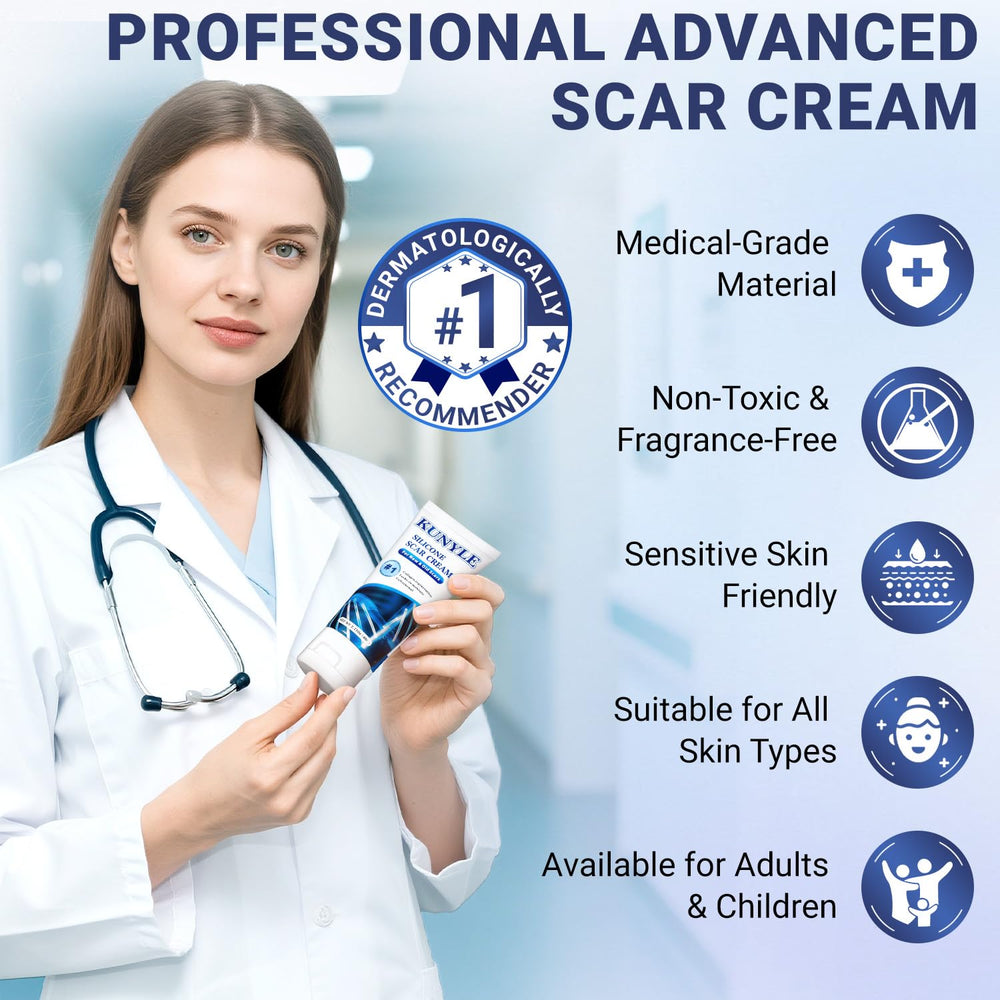 Kunyle Scar Cream absorbs into skin leaving no residue