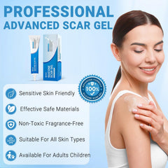 Kunyle silicone scar gel close-up texture shows smooth absorption