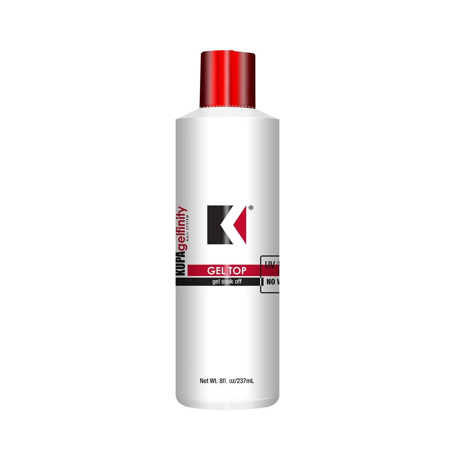 KUPA GelFinity top coat gloss for glass-like shine and durable color protection