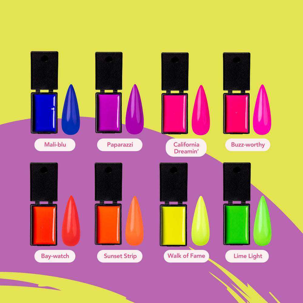 Close-up of applying KUPA KULR gel polish on nails for smooth coverage