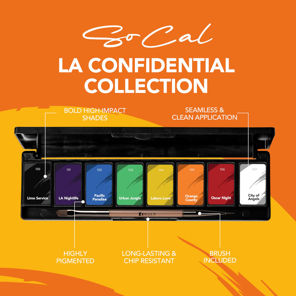 KUPA KULR Lakers Love cream gel nail polish for vibrant, crisp lines