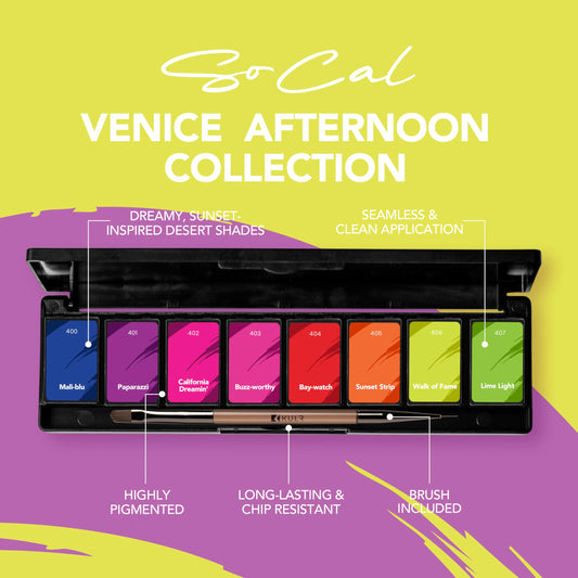 KUPA KULR Venice Afternoon brush included for precise gel application