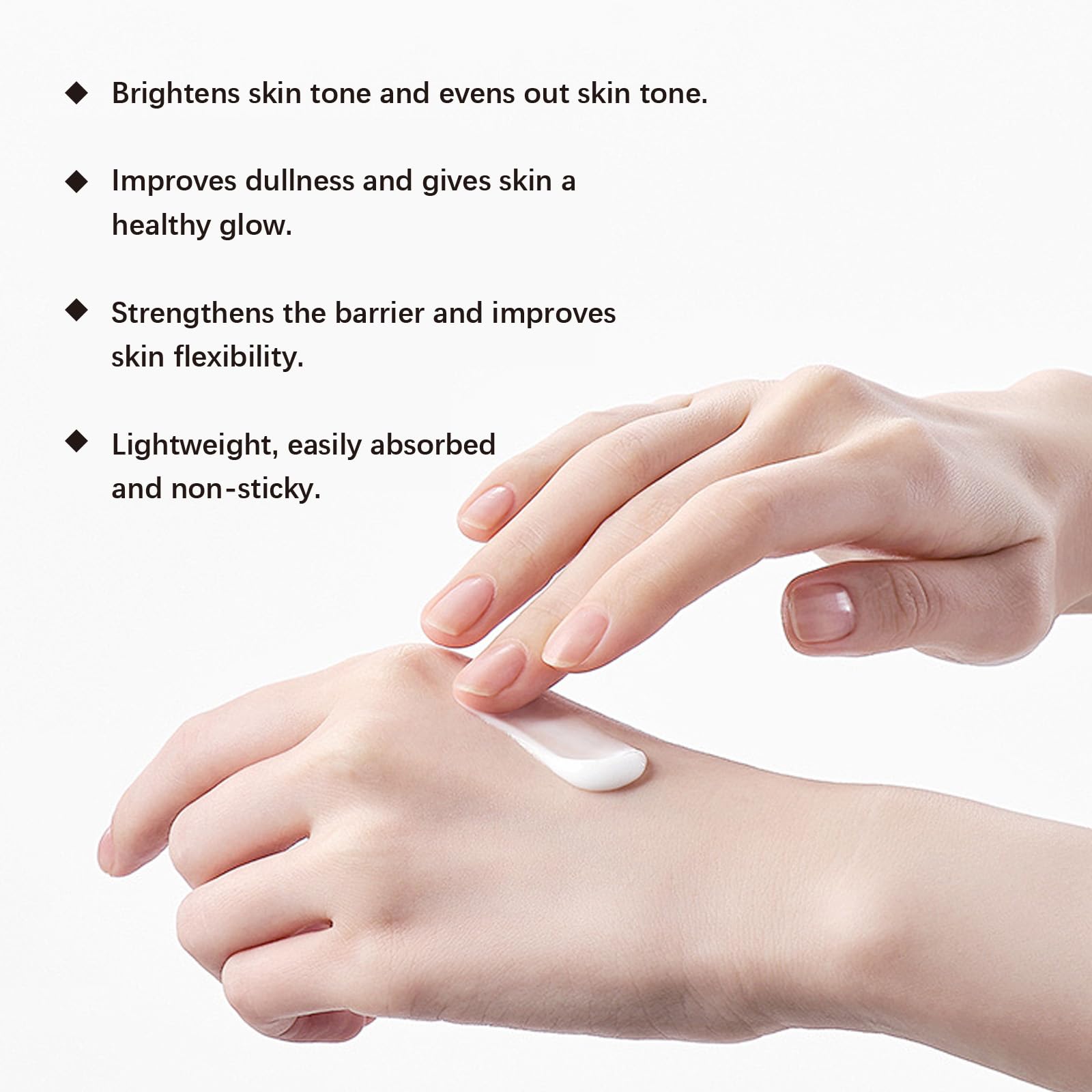 Applying KUPOINEA Retinol Cream to the cheek to address uneven tone