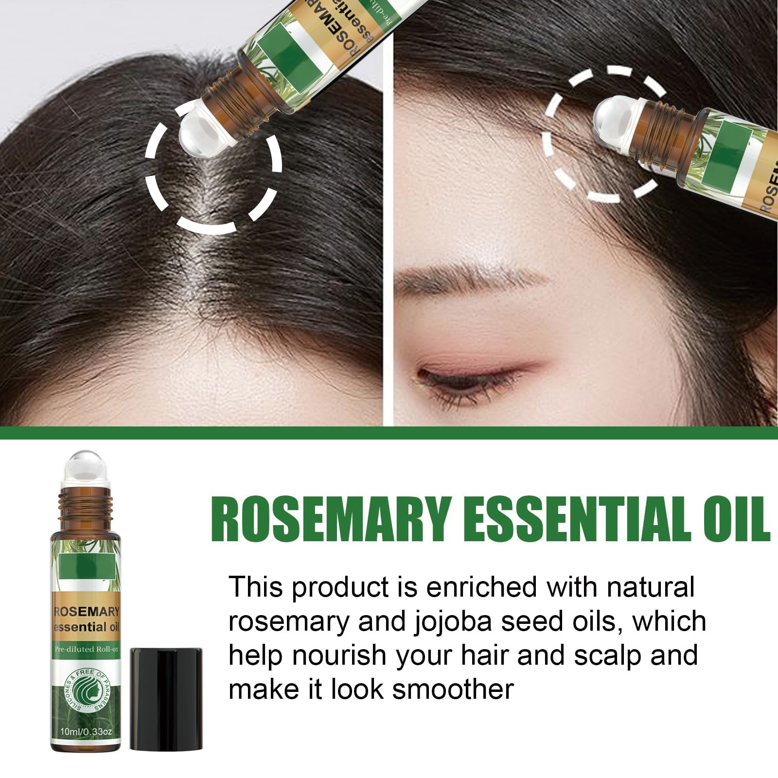 KUPOINEA pure rosemary essential oil for fragrance and scalp care.