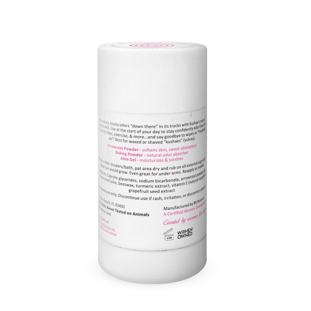 Kushae feminine deodorant stick kept in bag to maintain freshness anywhere.
