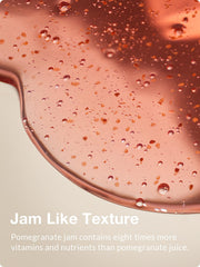 Kustie Pomegranate Jam Body Wash with real strawberry seeds for gentle exfoliation