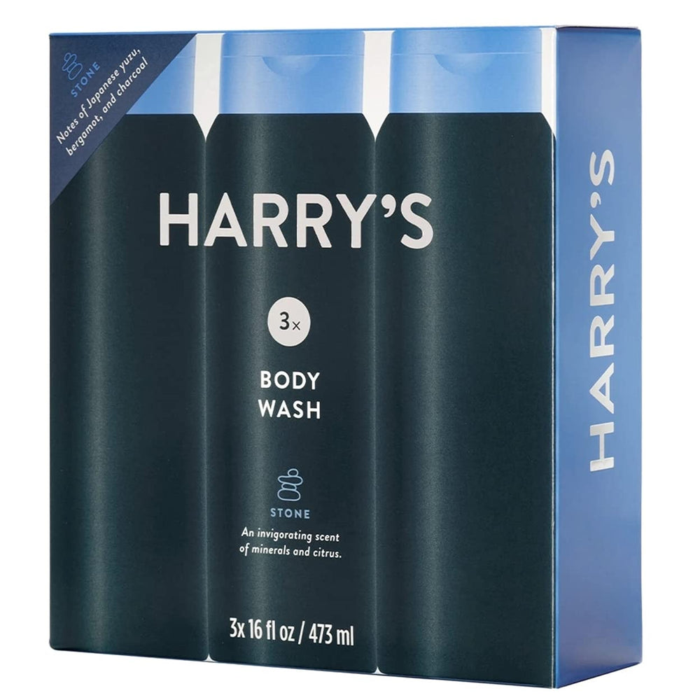Kutdep Harry's Men's Body Wash Stone Scent rich foam forms luxurious lather in the shower.