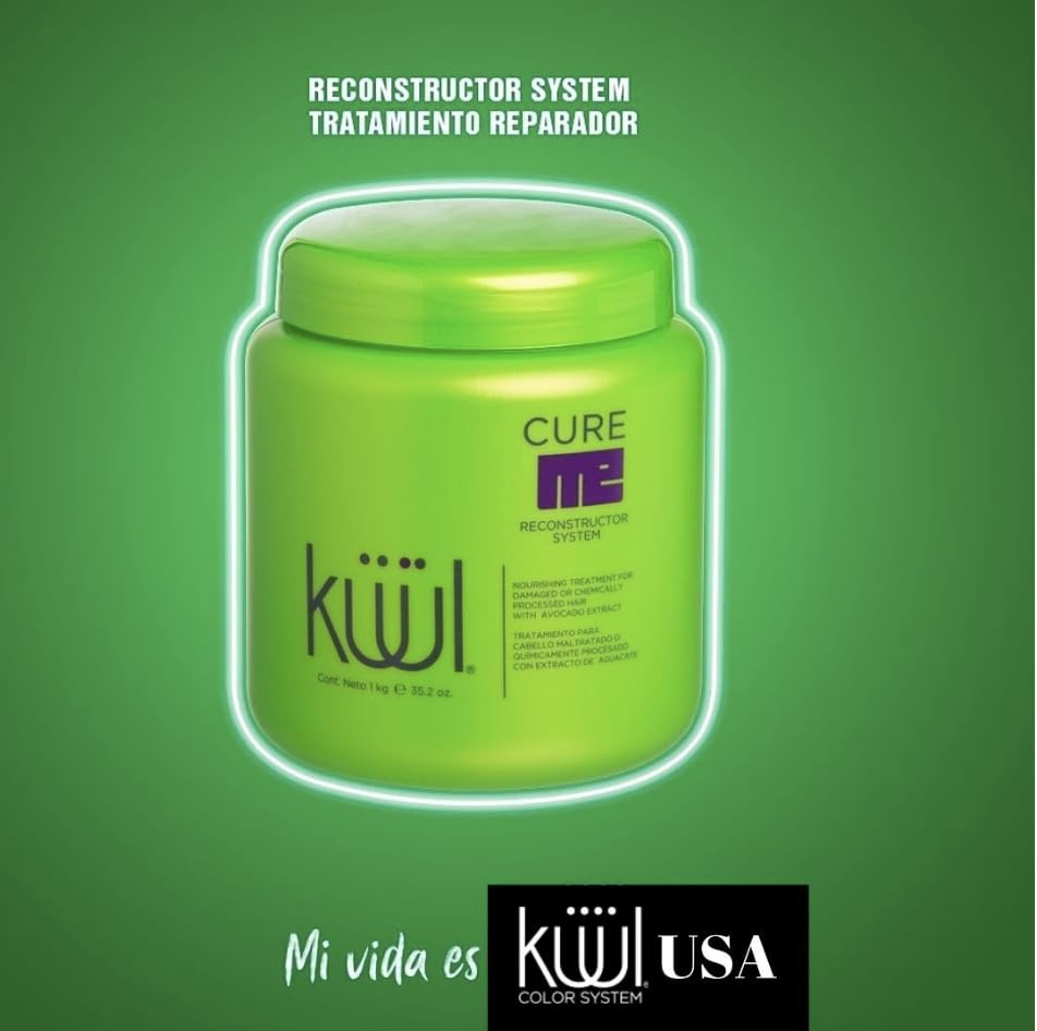Application stage of Kuul Cure Me Reconstructor for deep conditioning.