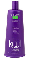 Kuul Matizant Shampoo bottle pour showing purple pigment for gray hair toning