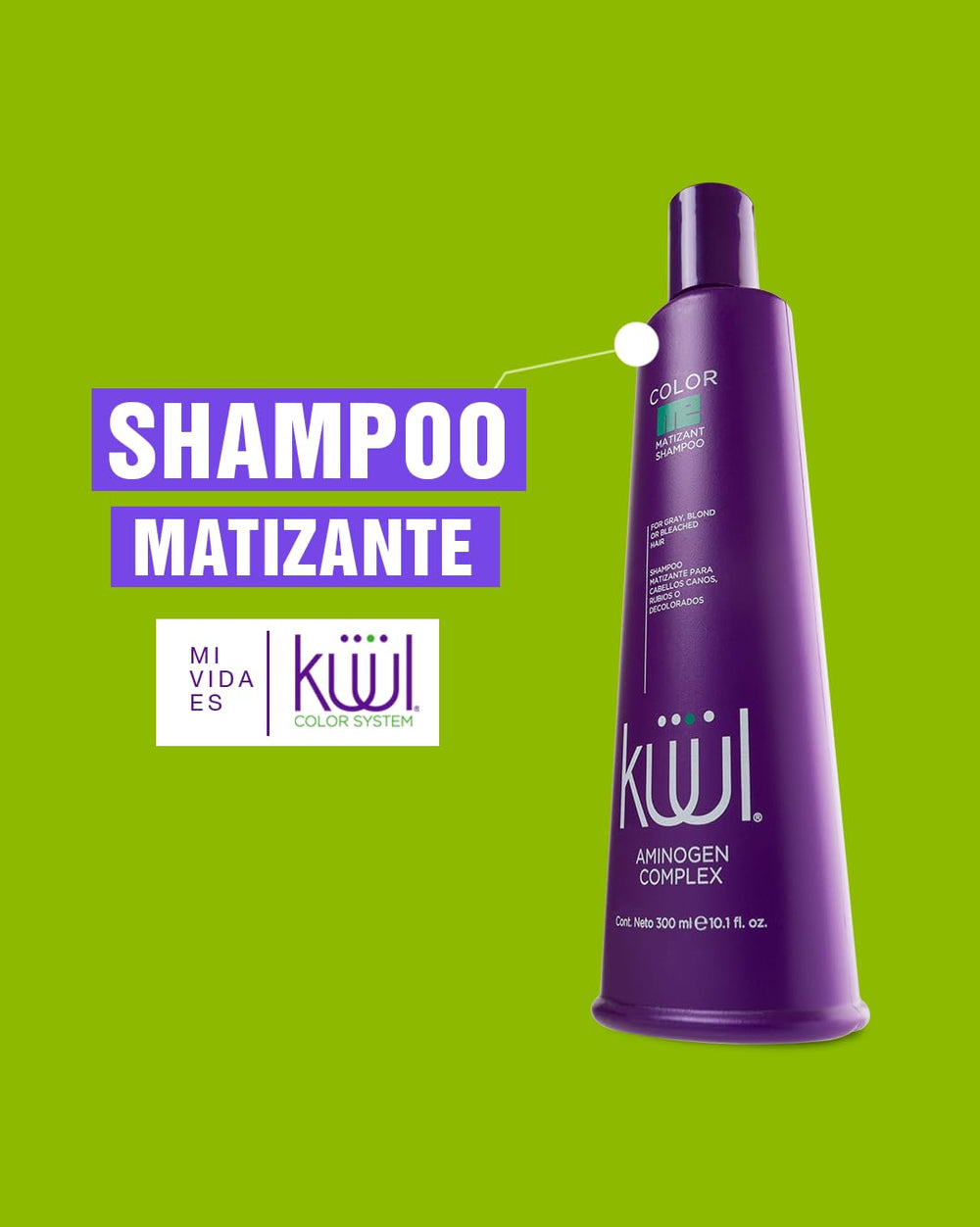 Kuul Matizant Shampoo purple liquid close-up with toning pigments