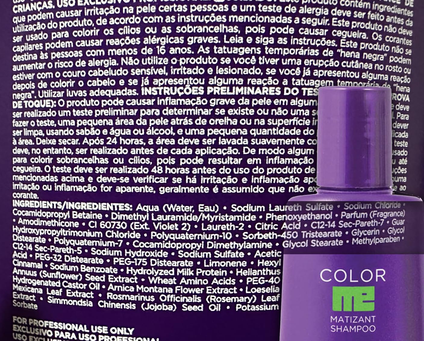 Kuul Matizant Shampoo packaging box with purple accents