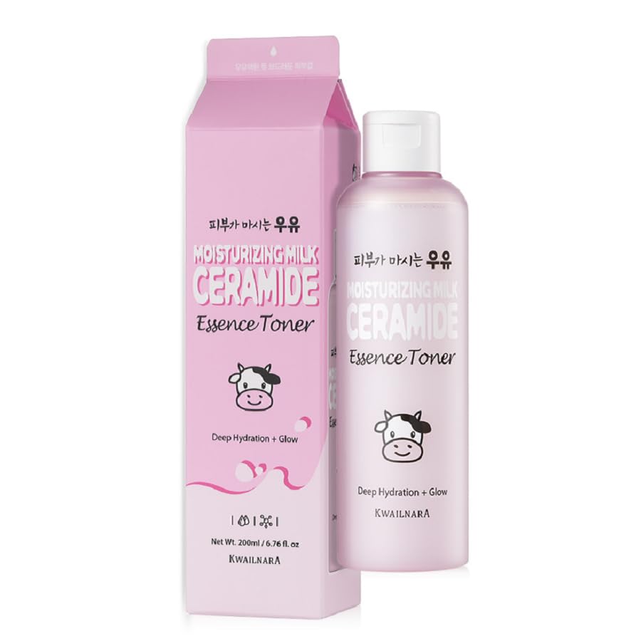 Kwailnara Ceramide Milk Toner bottle demonstrates hydrating, barrier-supporting care